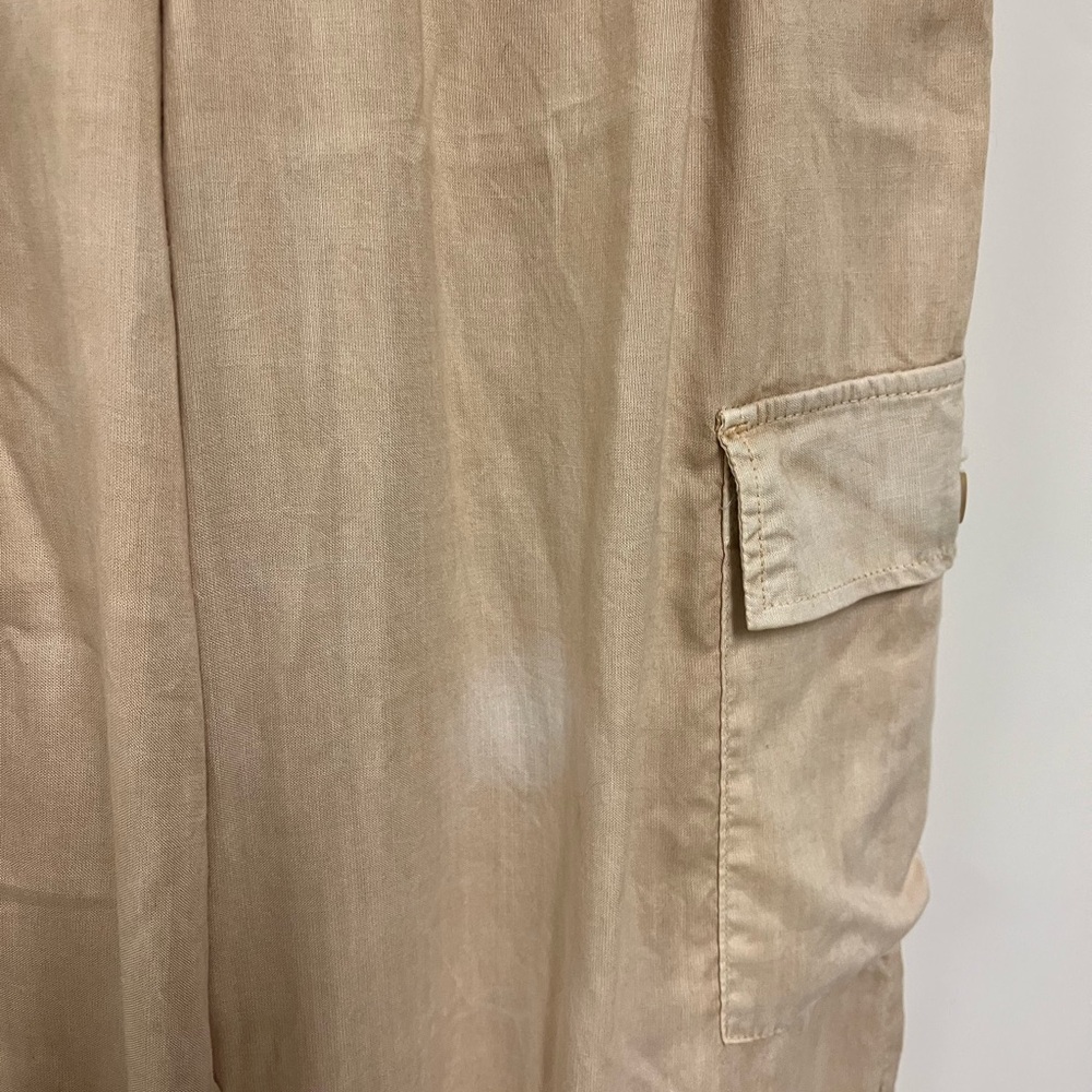Bella Dahl Khaki Wide Leg Cargo Pants S - Picture 6 of 6